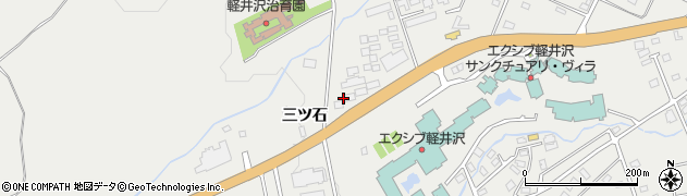 長野県軽井沢町（北佐久郡）追分（三ツ石）周辺の地図