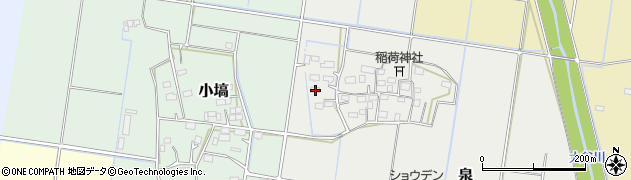茨城県筑西市泉337周辺の地図