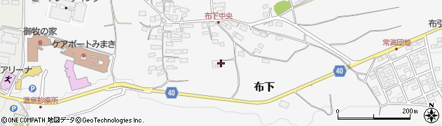 長野県東御市布下周辺の地図