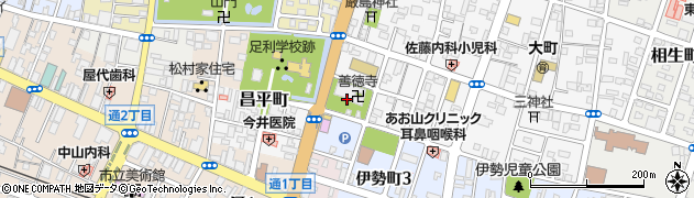 栃木県足利市大町1周辺の地図