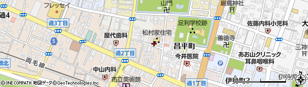 栃木県足利市大門通2381周辺の地図