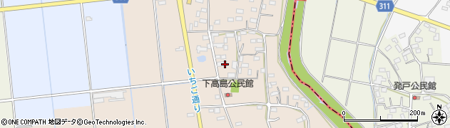 栃木県栃木市大平町下高島586周辺の地図