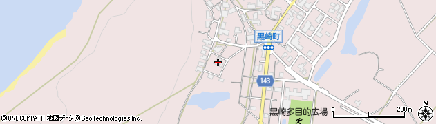 石川県加賀市黒崎町（ル）周辺の地図
