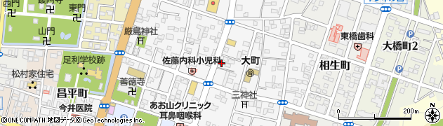 栃木県足利市大町442周辺の地図
