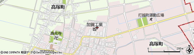 石川県加賀市打越町む周辺の地図