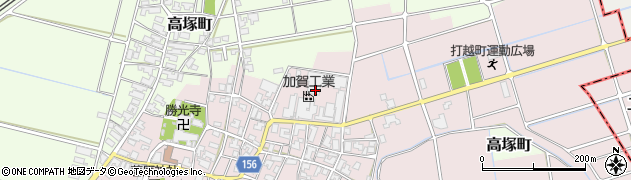 石川県加賀市打越町（む）周辺の地図