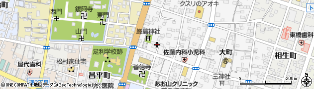 栃木県足利市大町490周辺の地図