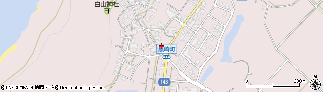 石川県加賀市黒崎町（子）周辺の地図