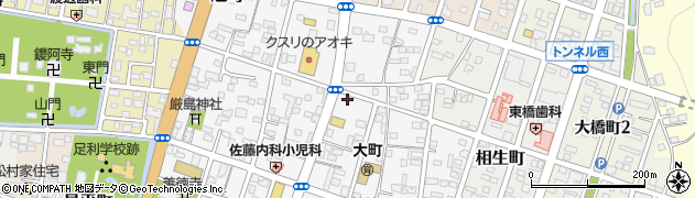 栃木県足利市大町429周辺の地図