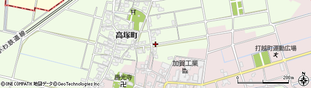 石川県加賀市高塚町周辺の地図