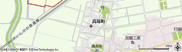 石川県加賀市高塚町（ヘ）周辺の地図