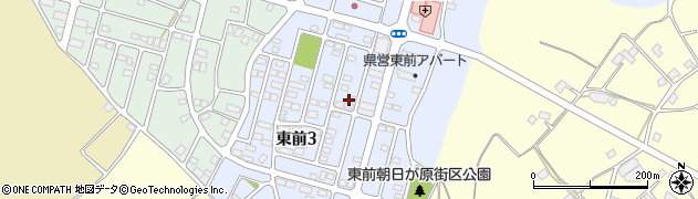 茨城県水戸市東前周辺の地図