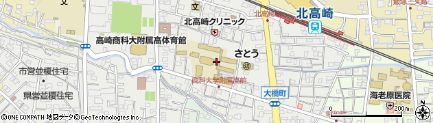 高崎商科大学附属高等学校周辺の地図