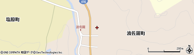 石川県小松市波佐羅町イ周辺の地図