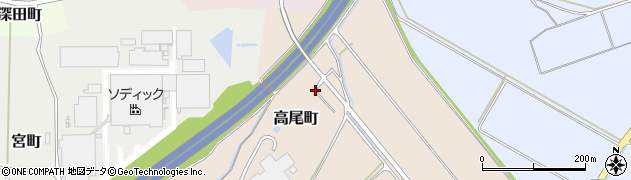 石川県加賀市高尾町（山林ネ）周辺の地図