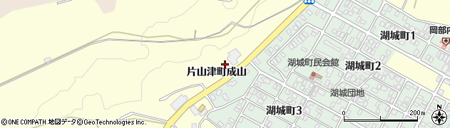 石川県加賀市片山津町（成山）周辺の地図