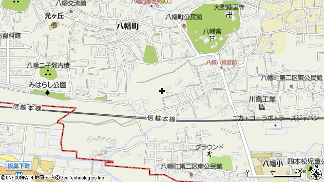 〒370-0884 群馬県高崎市八幡町の地図