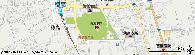 穂高神社周辺の地図