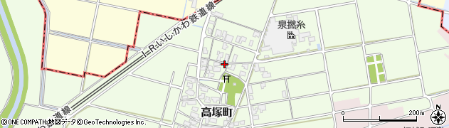 石川県加賀市高塚町ヘ78周辺の地図