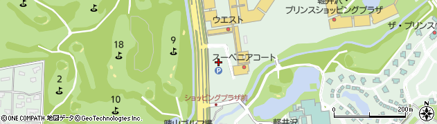 軽井沢プリンスショッピングプラザ第２駐車場周辺の地図