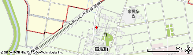 石川県加賀市高塚町ヘ71周辺の地図