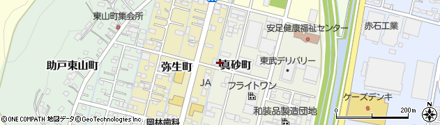 栃木県足利市真砂町82周辺の地図