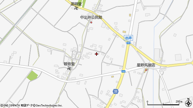 〒323-0808 栃木県小山市出井の地図