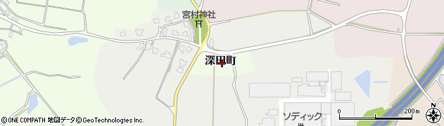 石川県加賀市深田町（あ）周辺の地図
