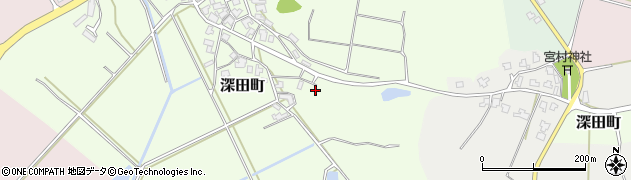石川県加賀市深田町ハ周辺の地図
