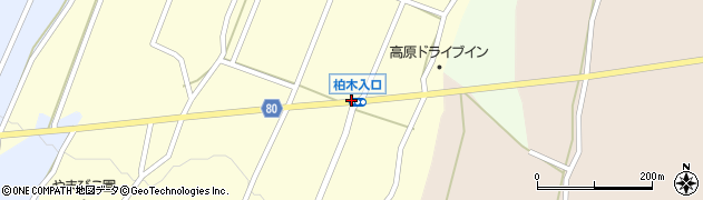 柏木入口周辺の地図