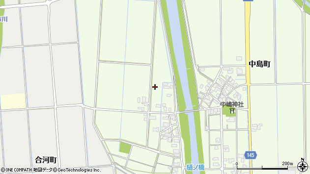 〒922-0306 石川県加賀市中島町の地図
