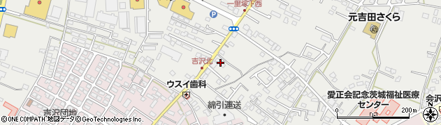 茨城県水戸市元吉田町1487周辺の地図