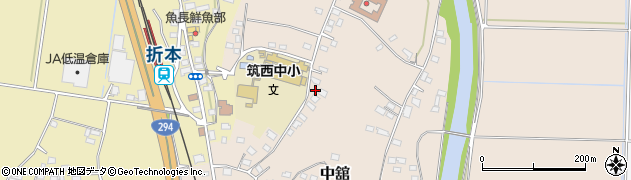 茨城県筑西市中舘1125周辺の地図