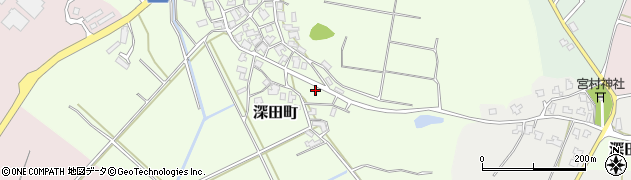 石川県加賀市深田町（ろ）周辺の地図