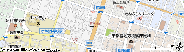 栃木県足利市旭町周辺の地図