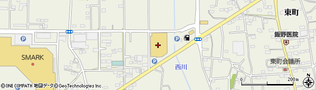 カインズ佐波東店周辺の地図