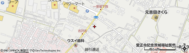 茨城県水戸市元吉田町1489周辺の地図