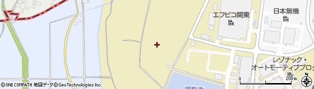 茨城県筑西市西山田周辺の地図
