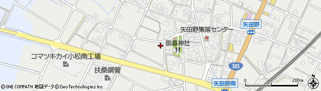 石川県小松市矢田野町（サ）周辺の地図