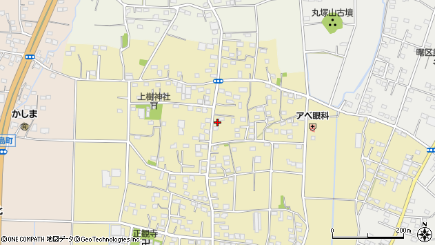 〒372-0013 群馬県伊勢崎市上植木本町の地図