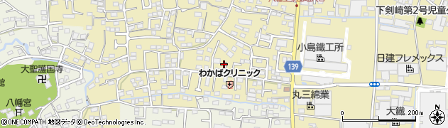 群馬県高崎市剣崎町246周辺の地図