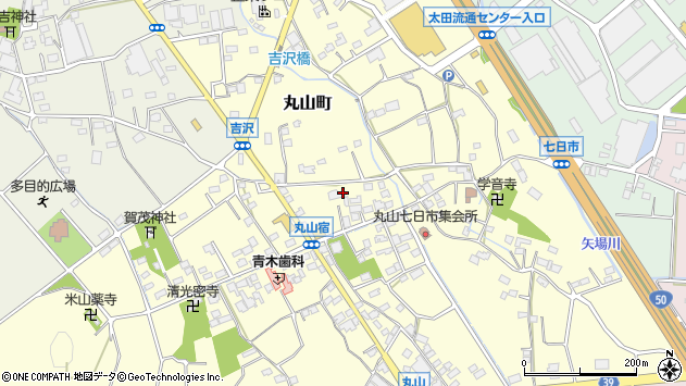 〒373-0018 群馬県太田市丸山町の地図