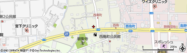 群馬県警察本部　高崎警察署西島町交番周辺の地図