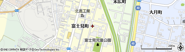 栃木県足利市富士見町周辺の地図