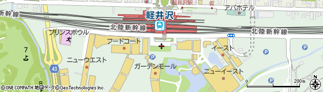 長野県軽井沢町（北佐久郡）軽井沢周辺の地図