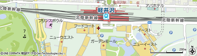 ナイキファクトリーストア軽井沢周辺の地図