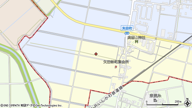 〒923-0976 石川県小松市矢田新町の地図