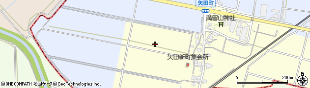 石川県小松市矢田新町周辺の地図