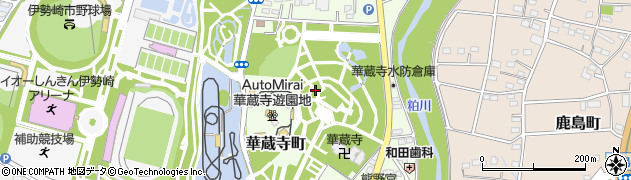 華蔵寺公園周辺の地図
