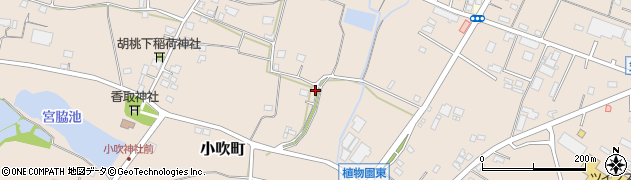 茨城県水戸市小吹町周辺の地図